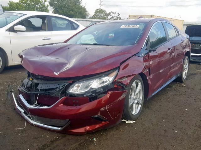 1G1RC6S5XHU107838 - 2017 CHEVROLET VOLT LT RED photo 2