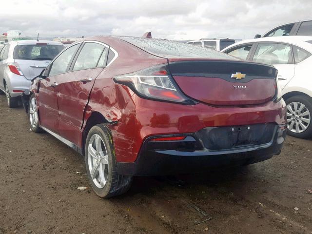 1G1RC6S5XHU107838 - 2017 CHEVROLET VOLT LT RED photo 3