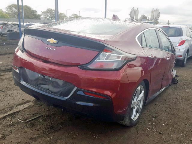 1G1RC6S5XHU107838 - 2017 CHEVROLET VOLT LT RED photo 4