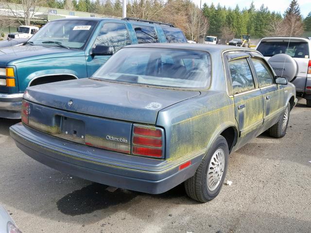 1G3AG55NXP6424620 - 1993 OLDSMOBILE CUTLASS CI BLUE photo 4