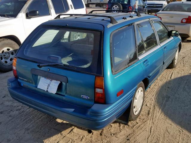 1FASP15J5SW235866 - 1995 FORD ESCORT LX BLUE photo 4