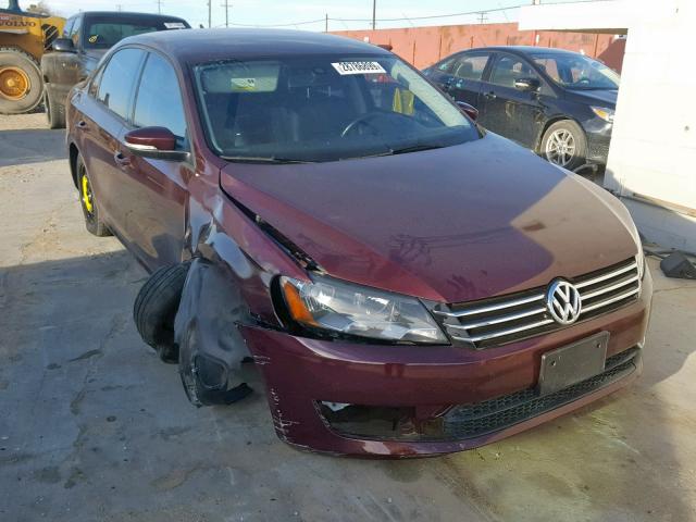 1VWAP7A34EC006369 - 2014 VOLKSWAGEN PASSAT S BURGUNDY photo 1