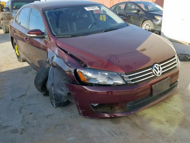 1VWAP7A34EC006369 - 2014 VOLKSWAGEN PASSAT S BURGUNDY photo 9