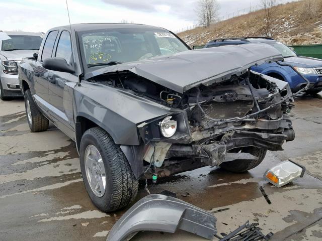 1D7HW48K56S666868 - 2006 DODGE DAKOTA QUA GRAY photo 1