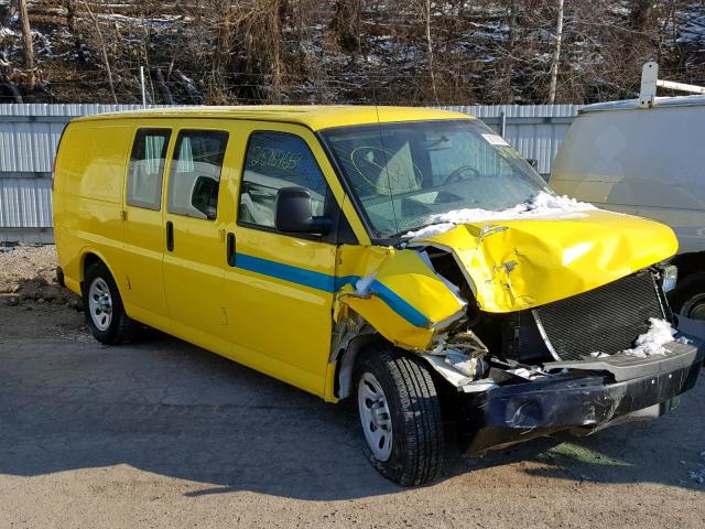 1GCSGAFX7E1121091 - 2014 CHEVROLET EXPRESS G1 YELLOW photo 1