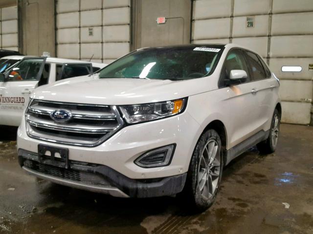 2FMPK4K98JBB05294 - 2018 FORD EDGE TITAN WHITE photo 2