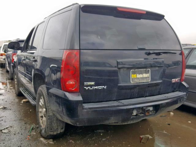 1GKFK13017J288402 - 2007 GMC YUKON BLACK photo 3