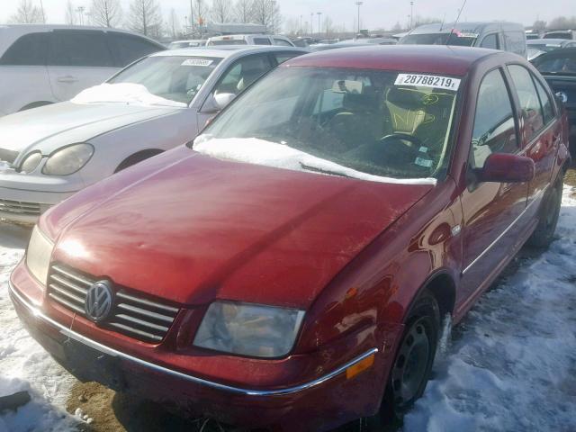 3VWRK69M55M070878 - 2005 VOLKSWAGEN JETTA GL BURGUNDY photo 2