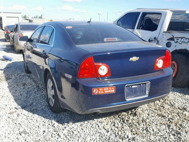 1G1ZG57B284254524 - 2008 CHEVROLET MALIBU LS BLUE photo 3