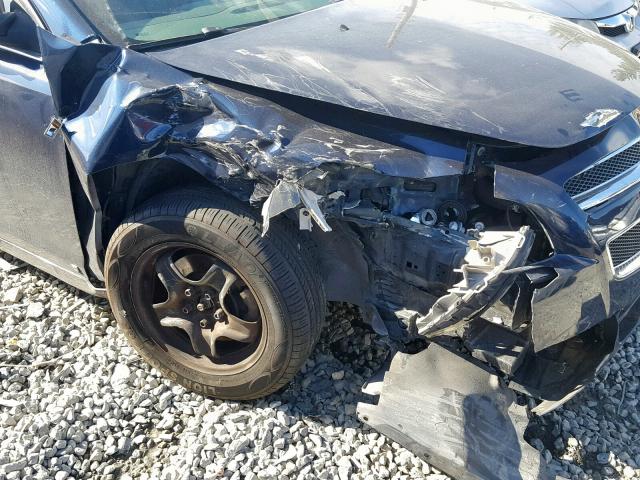 1G1ZG57B284254524 - 2008 CHEVROLET MALIBU LS BLUE photo 9