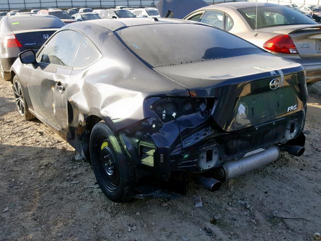 JF1ZNAA18D2708230 - 2013 TOYOTA SCION FR-S GRAY photo 3
