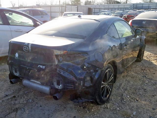 JF1ZNAA18D2708230 - 2013 TOYOTA SCION FR-S GRAY photo 4
