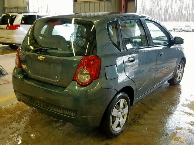 KL1TD6DE0AB094338 - 2010 CHEVROLET AVEO LS BLUE photo 4