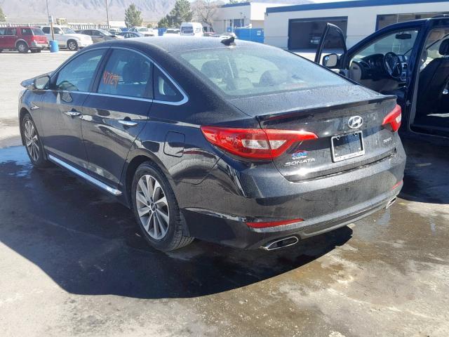 5NPE34AF7FH223820 - 2015 HYUNDAI SONATA SPO BLACK photo 3