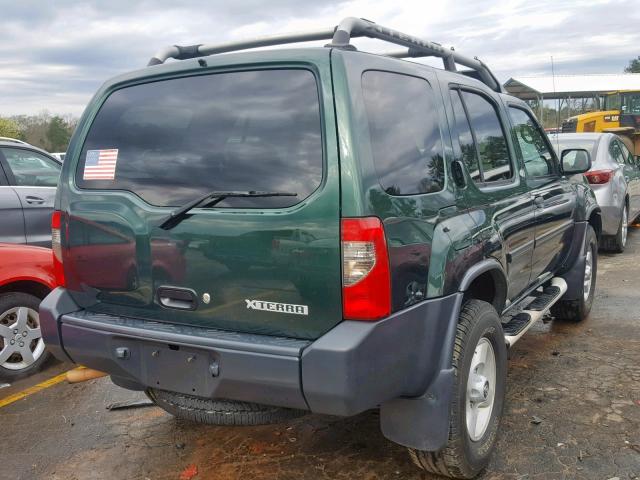 5N1ED28T02C568704 - 2002 NISSAN XTERRA XE GREEN photo 4