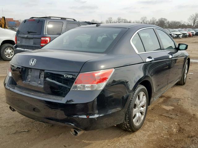 1HGCP36899A042165 - 2009 HONDA ACCORD EXL BLACK photo 4