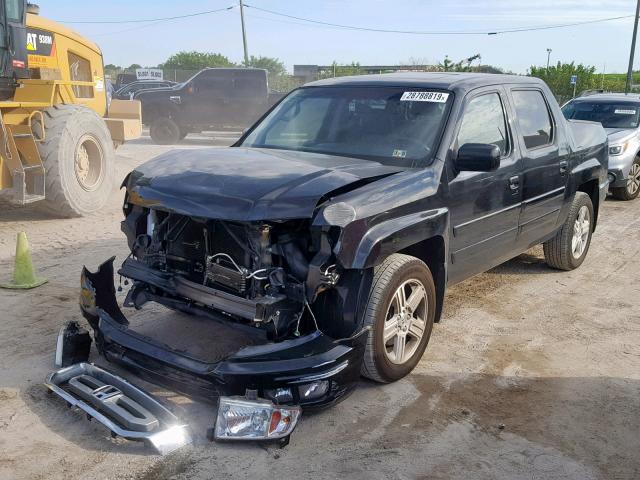 5FPYK1F52BB011499 - 2011 HONDA RIDGELINE BLACK photo 2