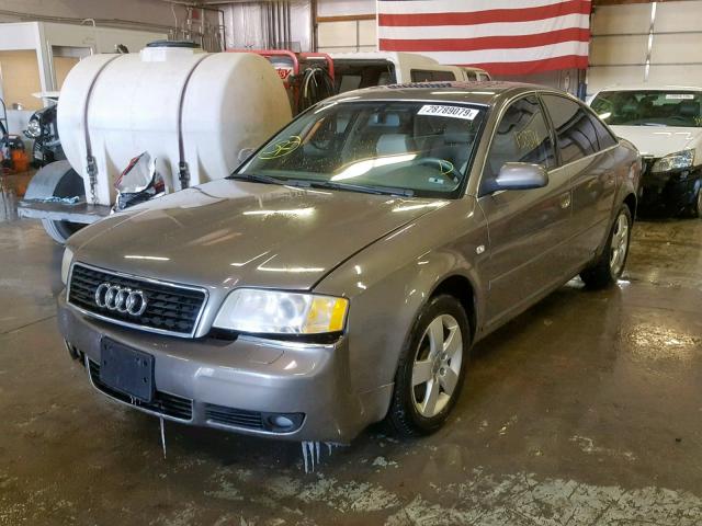 WAULT64B52N092793 - 2002 AUDI A6 3.0 QUA TAN photo 2