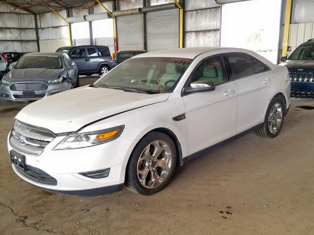 1FAHP2EW8BG172851 - 2011 FORD TAURUS SEL WHITE photo 2