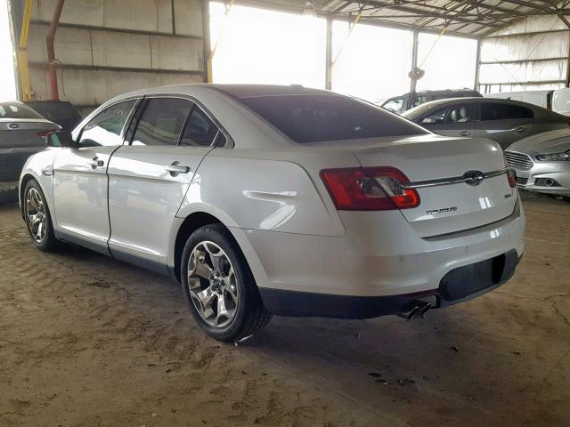 1FAHP2EW8BG172851 - 2011 FORD TAURUS SEL WHITE photo 3