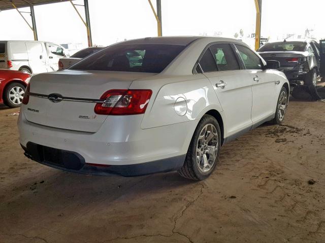 1FAHP2EW8BG172851 - 2011 FORD TAURUS SEL WHITE photo 4