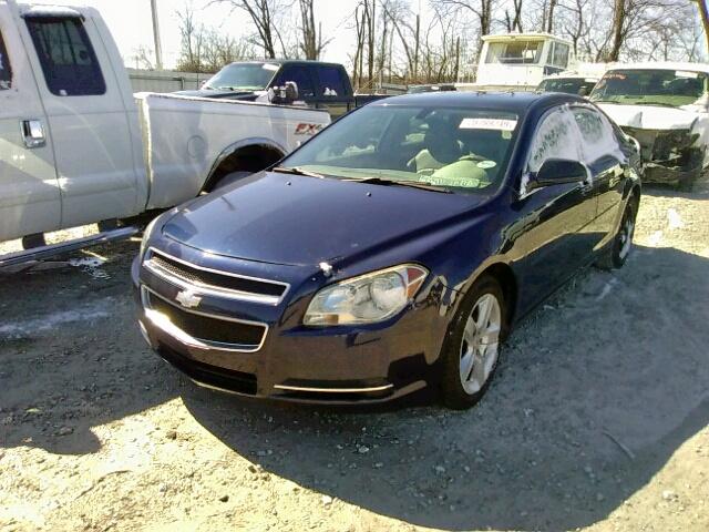 1G1ZB5EB0AF267249 - 2010 CHEVROLET MALIBU LS BLUE photo 2