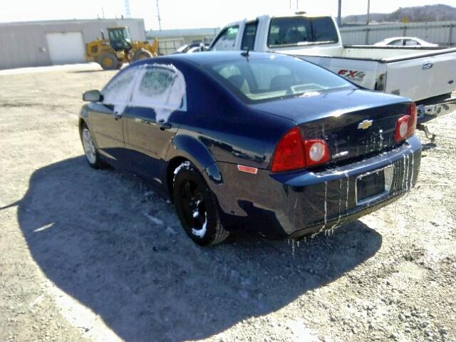 1G1ZB5EB0AF267249 - 2010 CHEVROLET MALIBU LS BLUE photo 3