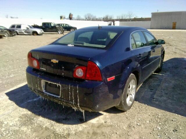 1G1ZB5EB0AF267249 - 2010 CHEVROLET MALIBU LS BLUE photo 4