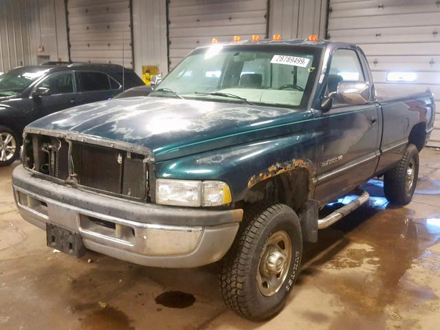 1B7KF26W7RS716488 - 1994 DODGE RAM 2500 GREEN photo 2