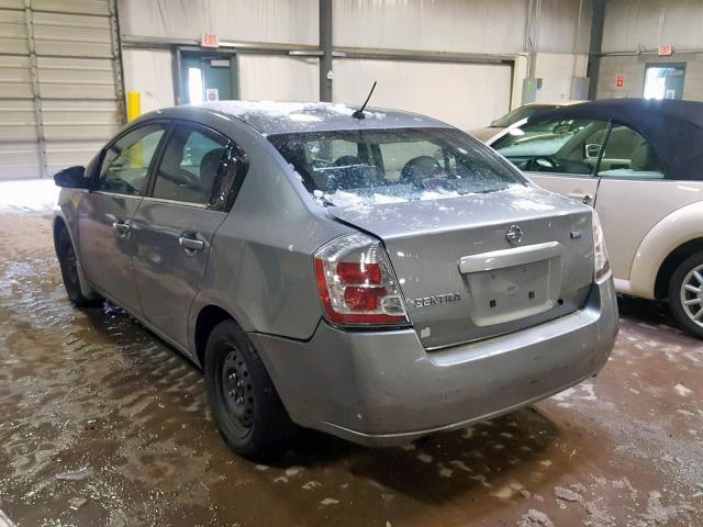 3N1AB61E68L617061 - 2008 NISSAN SENTRA 2.0 GRAY photo 3