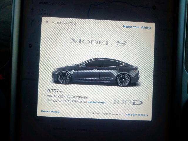 5YJSA1E22JF266466 - 2018 TESLA MODEL S  photo 8