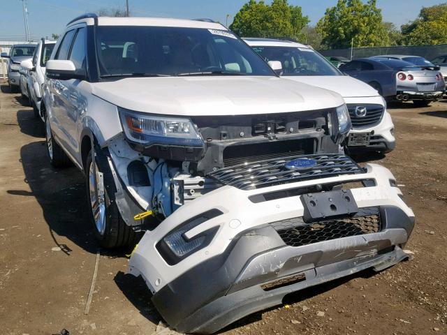 1FM5K8F82GGC34391 - 2016 FORD EXPLORER L WHITE photo 1