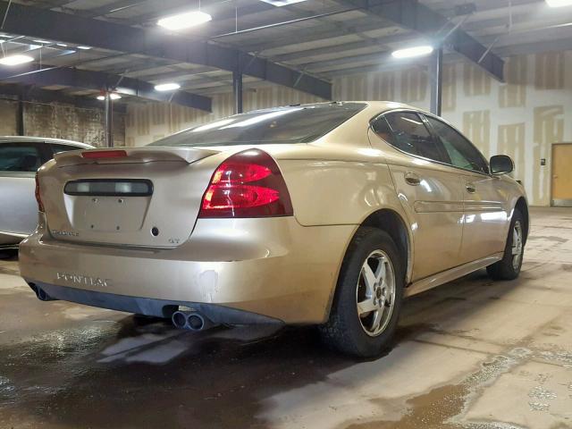 2G2WS522141243489 - 2004 PONTIAC GRAND PRIX GOLD photo 4