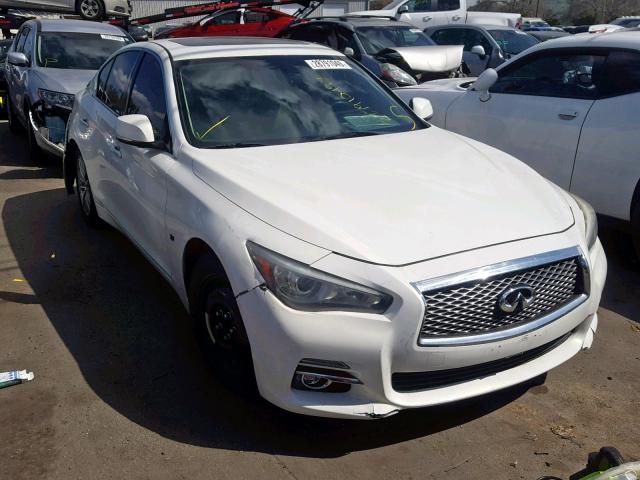 JN1BV7AP7EM675197 - 2014 INFINITI Q50 BASE WHITE photo 1