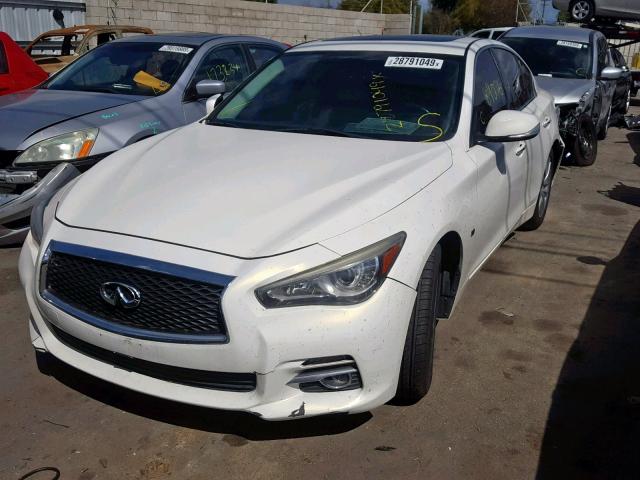 JN1BV7AP7EM675197 - 2014 INFINITI Q50 BASE WHITE photo 2