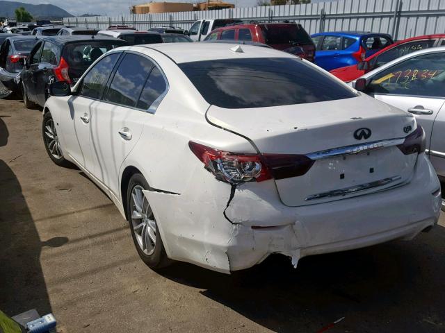 JN1BV7AP7EM675197 - 2014 INFINITI Q50 BASE WHITE photo 3