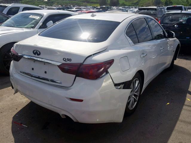 JN1BV7AP7EM675197 - 2014 INFINITI Q50 BASE WHITE photo 4