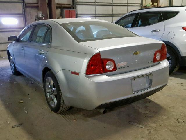 1G1ZC5E0XAF185900 - 2010 CHEVROLET MALIBU 1LT ვერცხლისფერი ფოტო 3