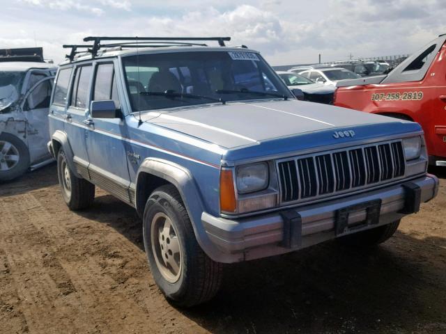 1J4FJ58S9NL219999 - 1992 JEEP CHEROKEE L BLUE photo 1