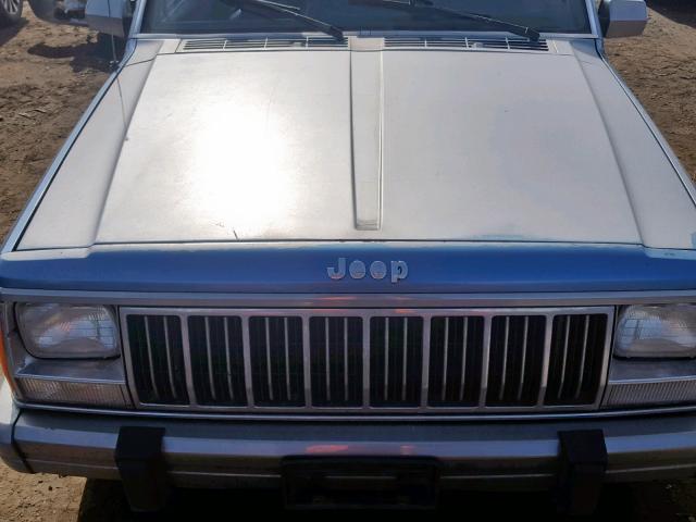 1J4FJ58S9NL219999 - 1992 JEEP CHEROKEE L BLUE photo 7