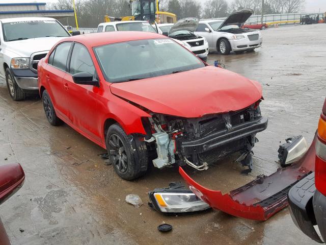 3VW2K7AJ6CM349066 - 2012 VOLKSWAGEN JETTA BASE RED photo 1