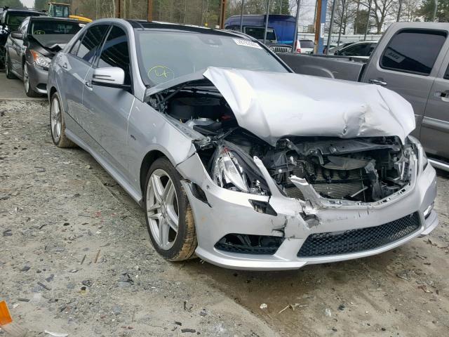 WDDHF5KB3CA538547 - 2012 MERCEDES-BENZ E 350 SILVER photo 1