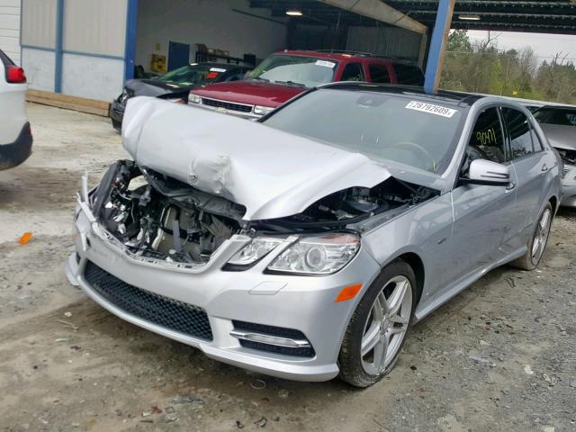 WDDHF5KB3CA538547 - 2012 MERCEDES-BENZ E 350 SILVER photo 2