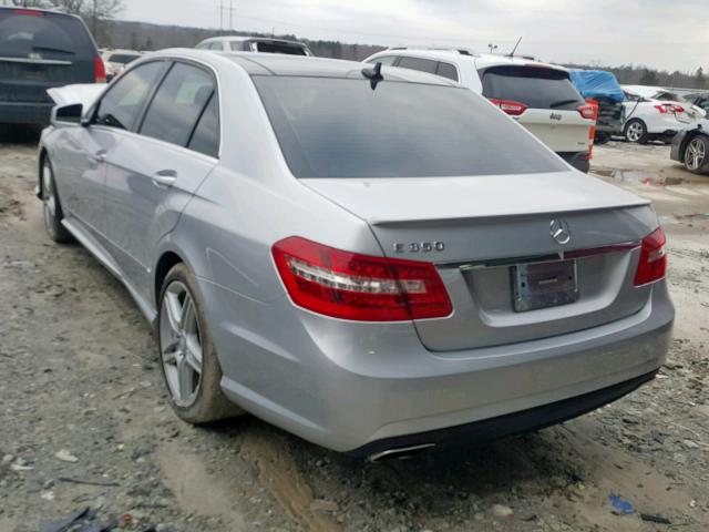 WDDHF5KB3CA538547 - 2012 MERCEDES-BENZ E 350 SILVER photo 3