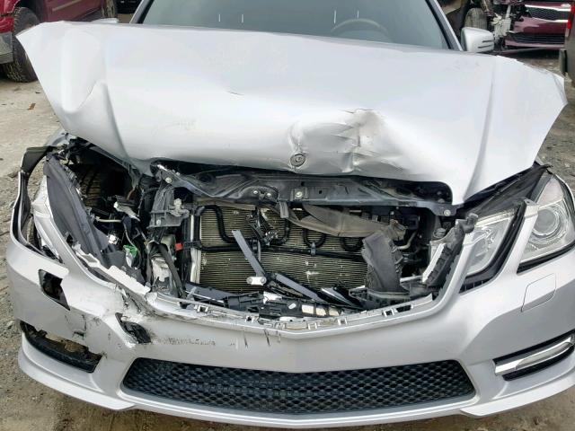 WDDHF5KB3CA538547 - 2012 MERCEDES-BENZ E 350 SILVER photo 7