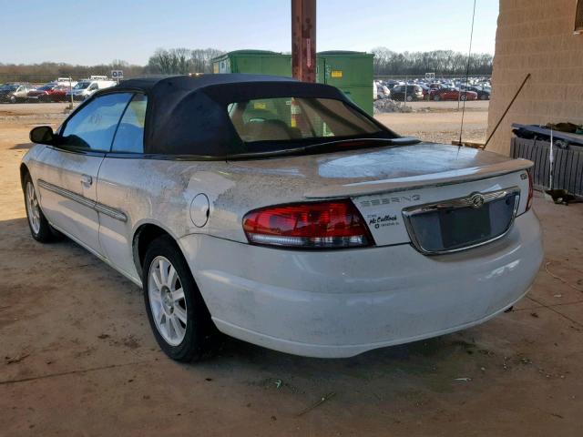 1C3EL75T73N507885 - 2003 CHRYSLER SEBRING GT WHITE photo 3