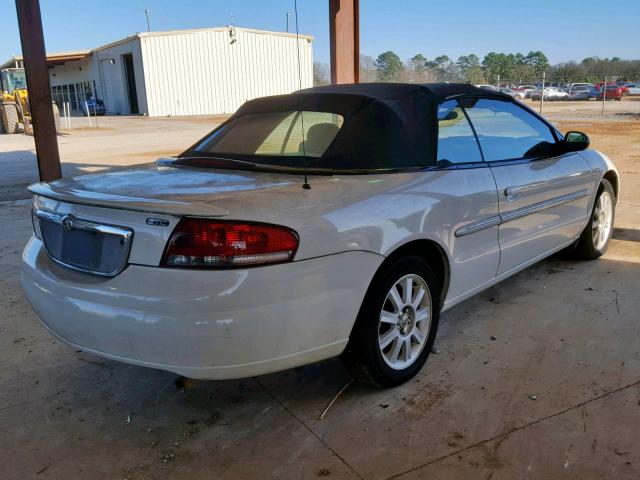 1C3EL75T73N507885 - 2003 CHRYSLER SEBRING GT WHITE photo 4