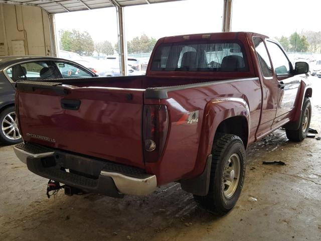 1GCDT196258167393 - 2005 CHEVROLET COLORADO MAROON photo 4