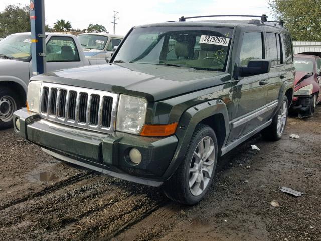1J8HG58237C552790 - 2007 JEEP COMMANDER GREEN photo 2