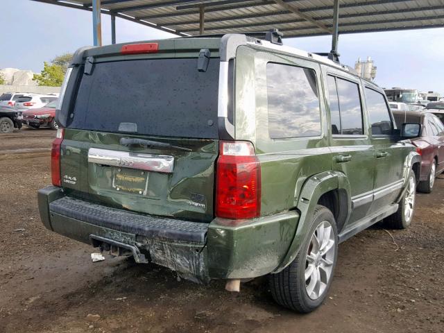 1J8HG58237C552790 - 2007 JEEP COMMANDER GREEN photo 4